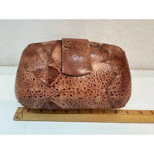 Vintage Vanessa Frog Skin Clutch Purse- Stunning !